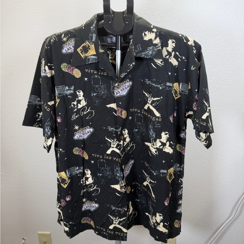 Men's Black Viva Las Vegas Graphic Shirt